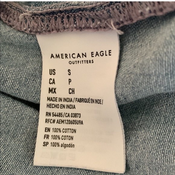 American Eagle Paper Bag Shorts w/ Tie and elastic wasistband - Picture 5 of 5